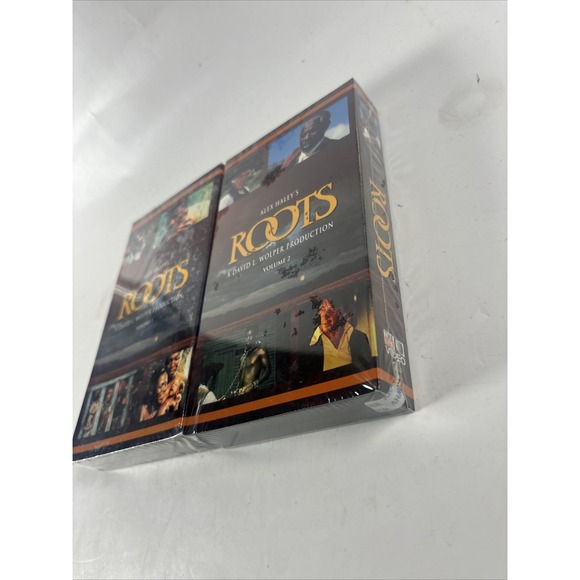 Roots Alex Haley VHS Vol 1 & 2 Sealed David L Wolper Production Classic - Picture 6 of 11